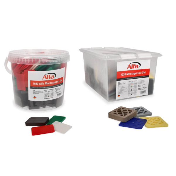 Alfa Montageklotz Set