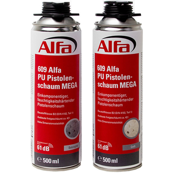 Alfa PU Pistolenschaum MEGA 500 ml